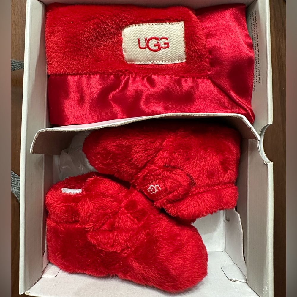UGG Baby Booties and Lovey